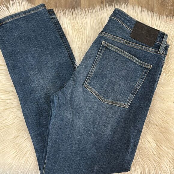 SUPERDRY DENIM BLUE JEANS MADE WITH ORGANIC COTTON SLIM STRAIGHT SIZE 34X32 - Picture 5 of 10